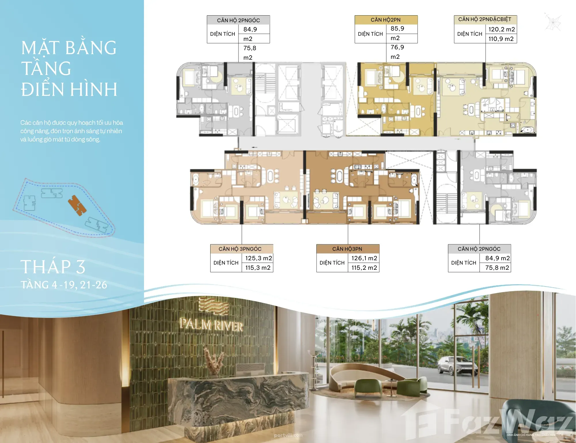 Пәтер 4 бөлмелі 3+1 an phu (undefined)да Вьетнам 115м²  - Palm City An Phu (undefined) - фото 8