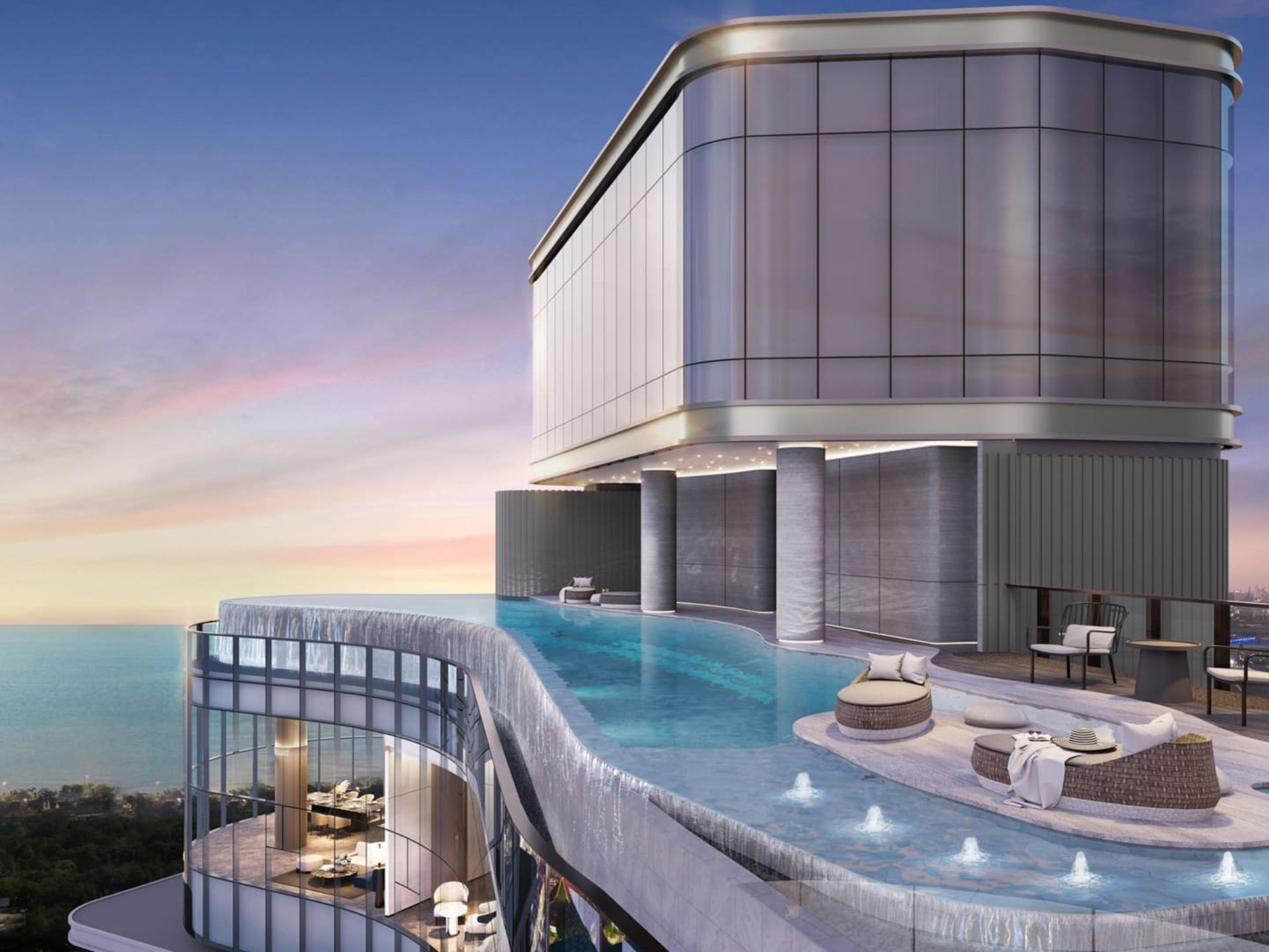 Apartment 2-room by the sea in Pattaya Thailand area 35m²  Pattaya - photo 1