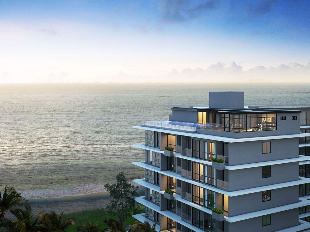 Apartemen 1 kamar untuk dijual di tepi laut di Bang Saray Thailand luas 24m² lantai 4 di Breeze Beach Side Bang Saray - foto 5