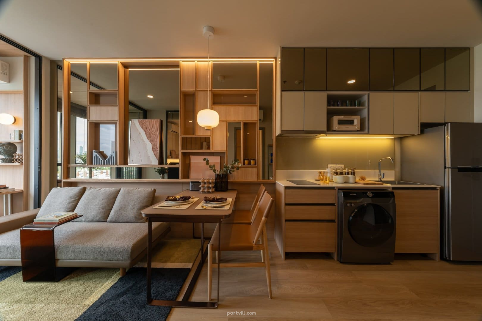 Апартамент 1-стаен 1+1 в центъра на Банкок (Downtown Bangkok) Тайланд площ 32.8 м²  в The Issara Sathorn Центърът на Банкок (Downtown Bangkok) - снимка 9