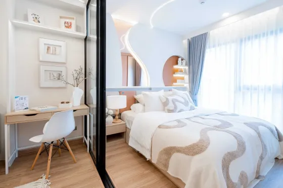 Apartemen 1-kamar untuk dijual 1+0 studio di San Sai Thailand luas 29m² 5 lantai di Arise Hill San Sai