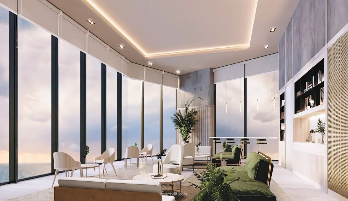 Apartment 2-room for sale 1+1 in Jomtien Thailand area 40.8m² 35 floor in Skypark Lucean Jomtien Jomtien - foto 13