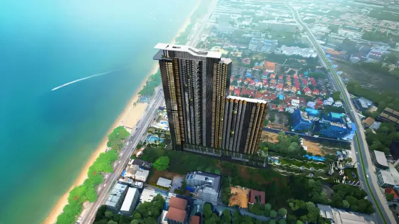 Apartment 1-room for sale 1+0 studio by the sea in Na Jomtien Thailand area 29m² 58 floor in Copacabana Beach Jomtien Na Jomtien