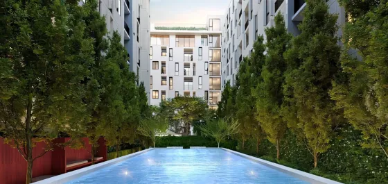 Apartment 3-room for sale 2+1 in Huai Khwang Thailand area 41m² 6 floor in Quintara MHy'GEN Ratchada Huai Khwang