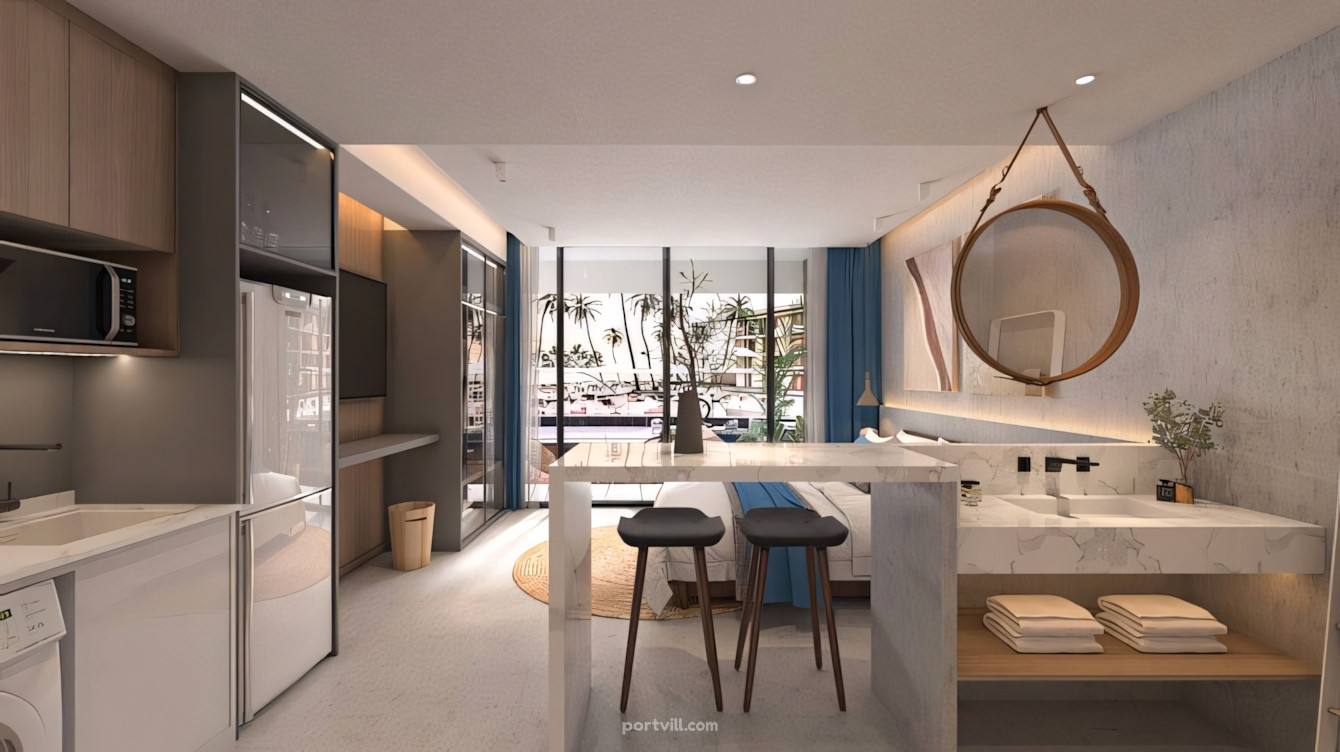 Apartment 1-room for sale 1+0 studio by the sea in Choeng Thale Thailand area 33.66m² 2 floor Choeng Thale - photo 8