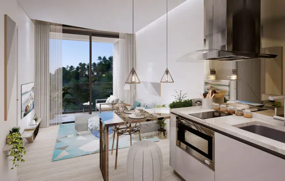 Apartment 1-room for sale 1+0 studio by the sea in Nai Harn Thailand area 35m² 2 floor Nai Harn