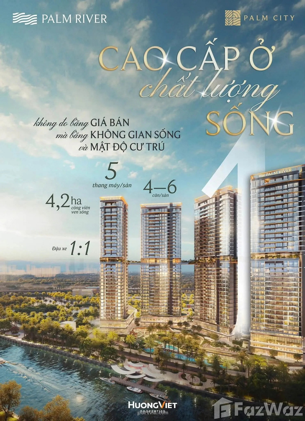 Пәтер 3 бөлмелі 3+1 өзен жанында an phu (undefined)да Вьетнам 90м² қабаты:9 - Palm City An Phu (undefined) - фото 3