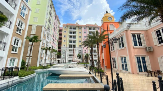شقة  3 غرف  2+1  على البحر  في جومتين (Jomtien)  تايلاند  52.11 متر مربع  الطابق 8  - Seven Seas Cote d'Azur جومتين (Jomtien)