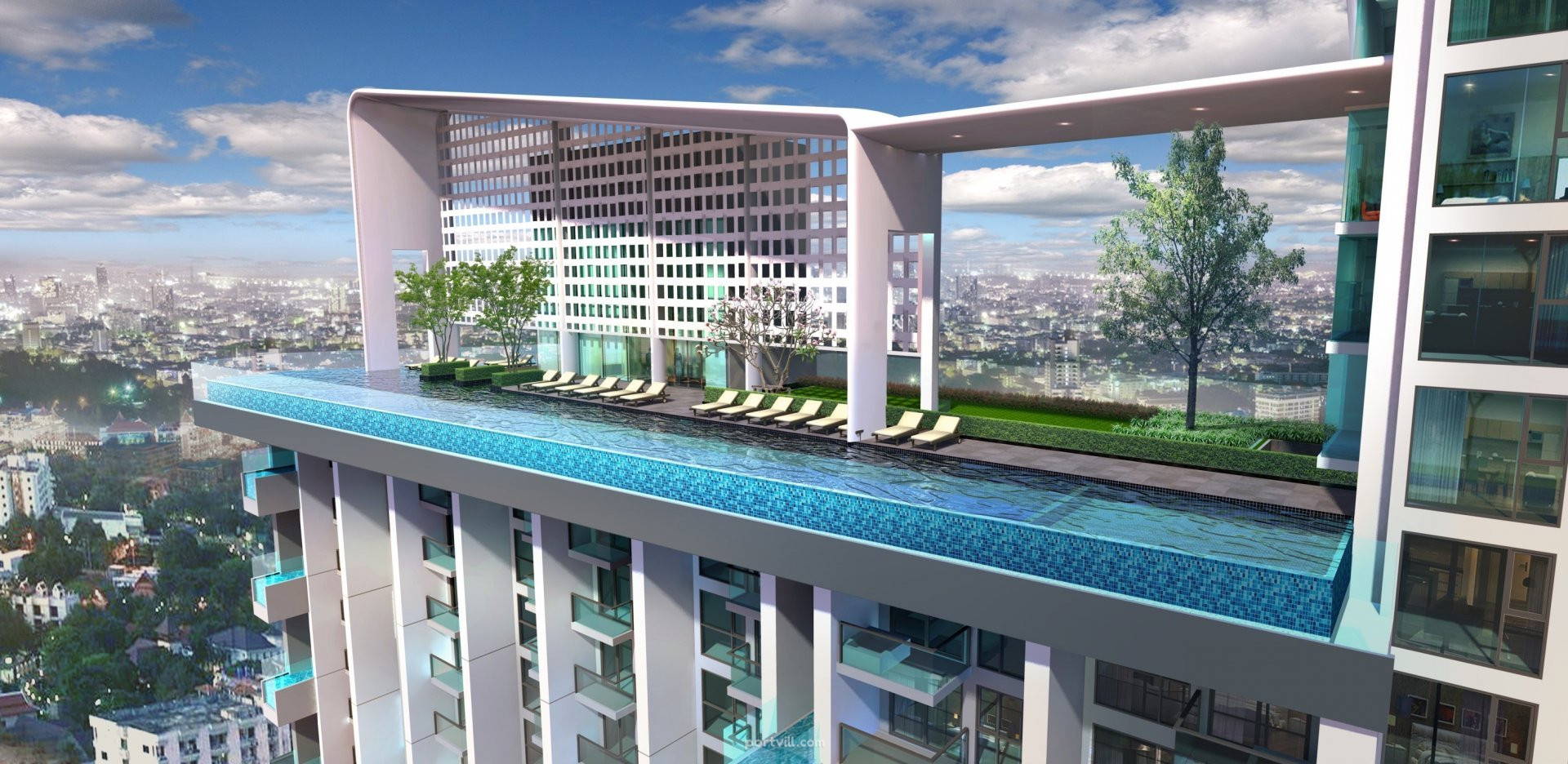 Апартамент 2-стаен 1+1 на море в Джомтиен (Jomtien) Тайланд площ 79 м²  Джомтиен (Jomtien) - снимка 1