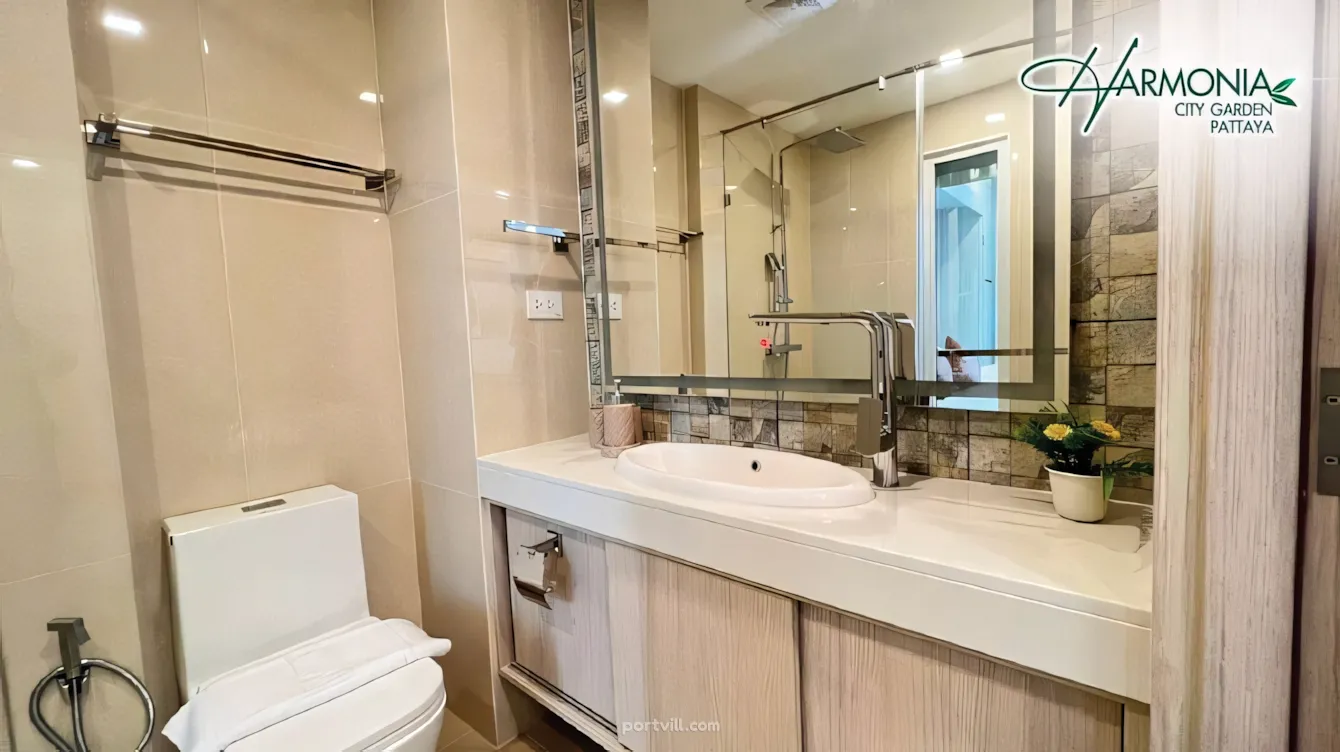 Apartment 1-room for sale 1+0 studio in Pattaya Thailand area 20m² 5 floor in Harmonia City Garden Pattaya - foto 8