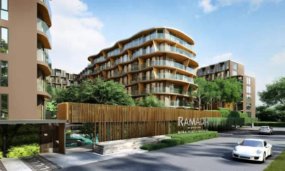 Apartment 2-room for sale 1+1 by the sea in Pattaya Thailand area 55m² 4 floor in Ramada Mira Pattaya