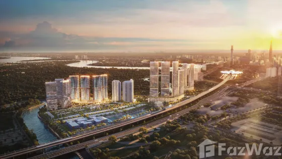 Apartamento 4 habitaciones 3+1 en An Phu (District 2) Vietnam 115m²  en Palm City An Phu (District 2)