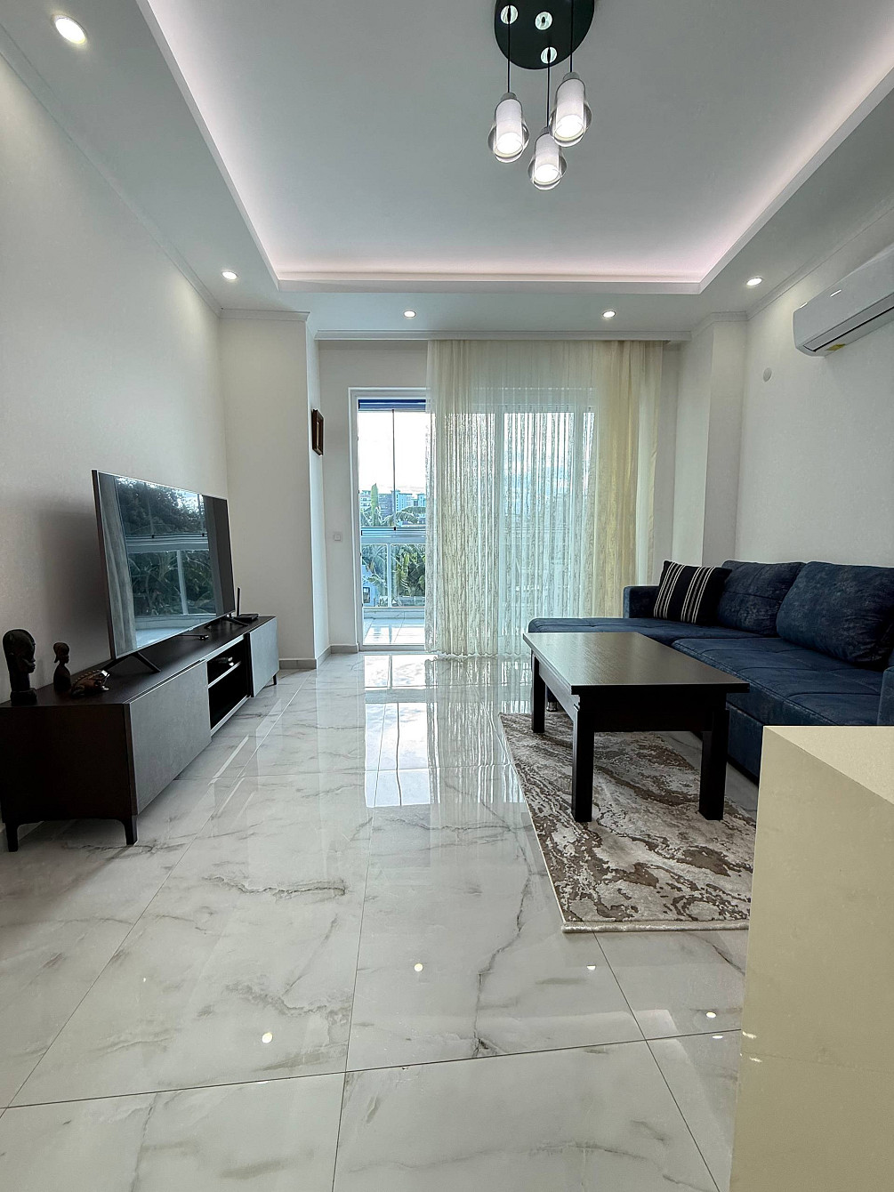 آپارتمان 1-خوابه 1+1 در کنار دریا در آلانیا (محمودلار) ترکیه 55م² 1 طبقه Blu Tower آلانیا - عکس 2