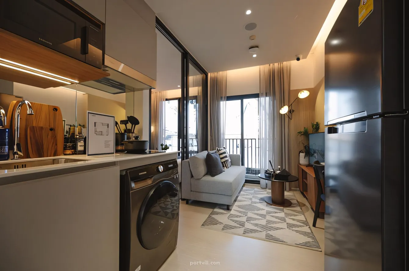 Apartment 1-room for sale in Downtown Bangkok Thailand area 22.2m² 25 floor in Nue Riverest Ratburana Downtown Bangkok - foto 9