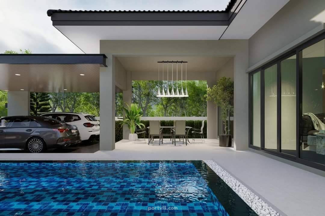 ویلا در کنار دریا در جومتین (Jomtien) تایلند مساحت 160م² 1 طبقه. جومتین (Jomtien) - عکس 4
