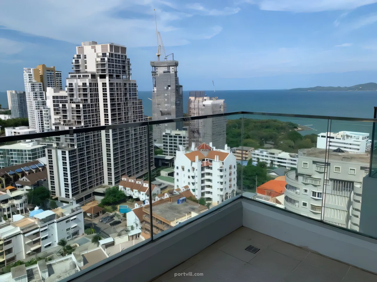 Апартамент 2-стаен 1+1 на море на Пратамнак (Pratumnak Hill) Тайланд площ 70 м² етаж: 19 Пратамнак (Pratumnak Hill) - снимка 6