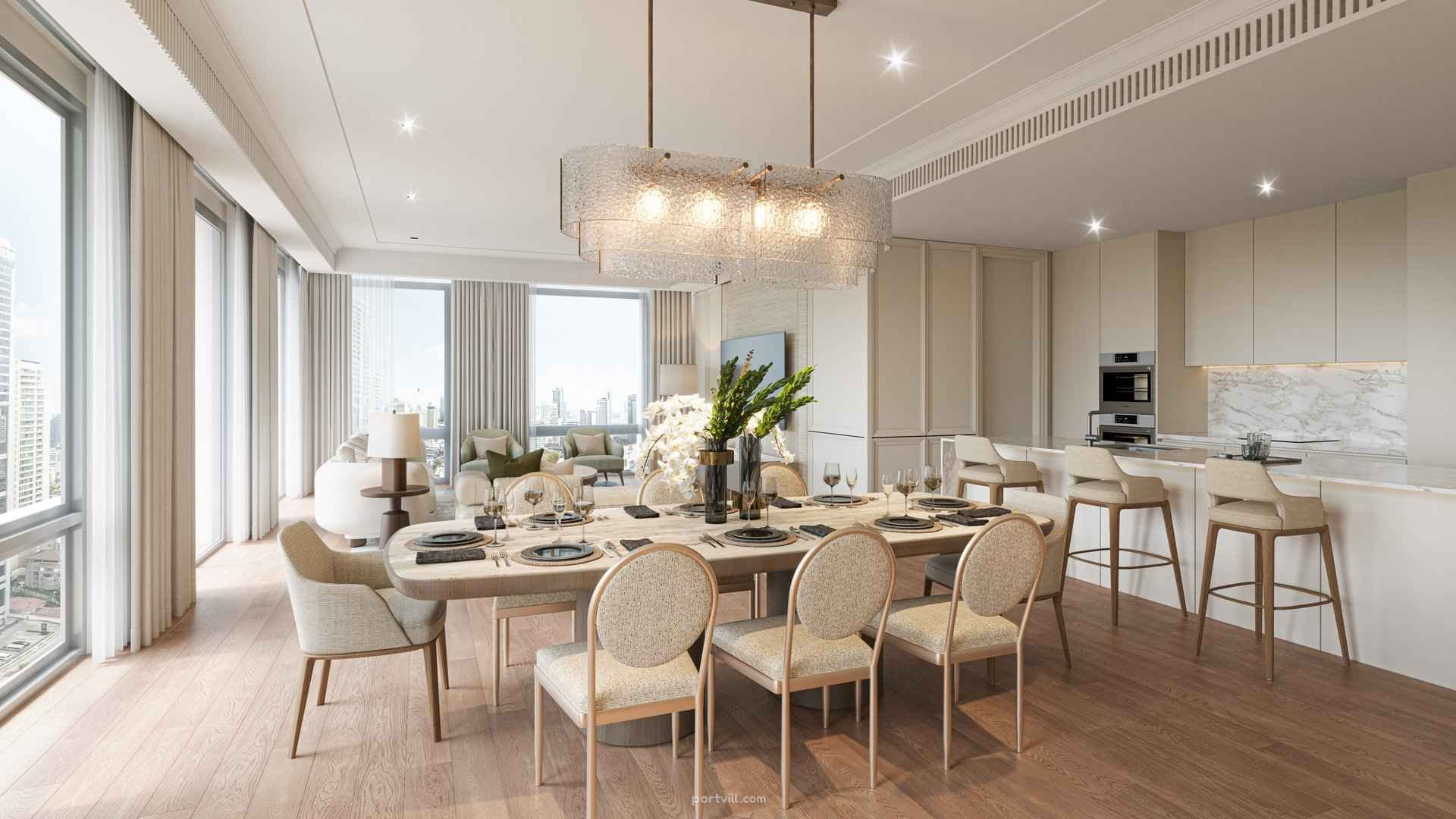 آپارتمان  4 خوابه  در مرکز بانکوک (Downtown Bangkok)  تایلند  236 متر  - InterContinental Residences Bangkok Asoke مرکز بانکوک (Downtown Bangkok) - عکس 1