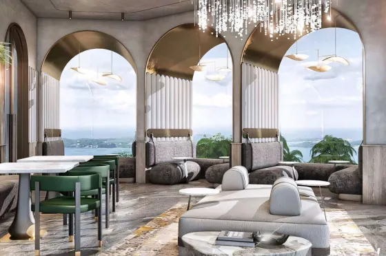 Apartment 1-room for sale 1+0 studio by the sea in Na Jomtien Thailand area 40m² 44 floor in Arom Jomtien Pattaya Na Jomtien