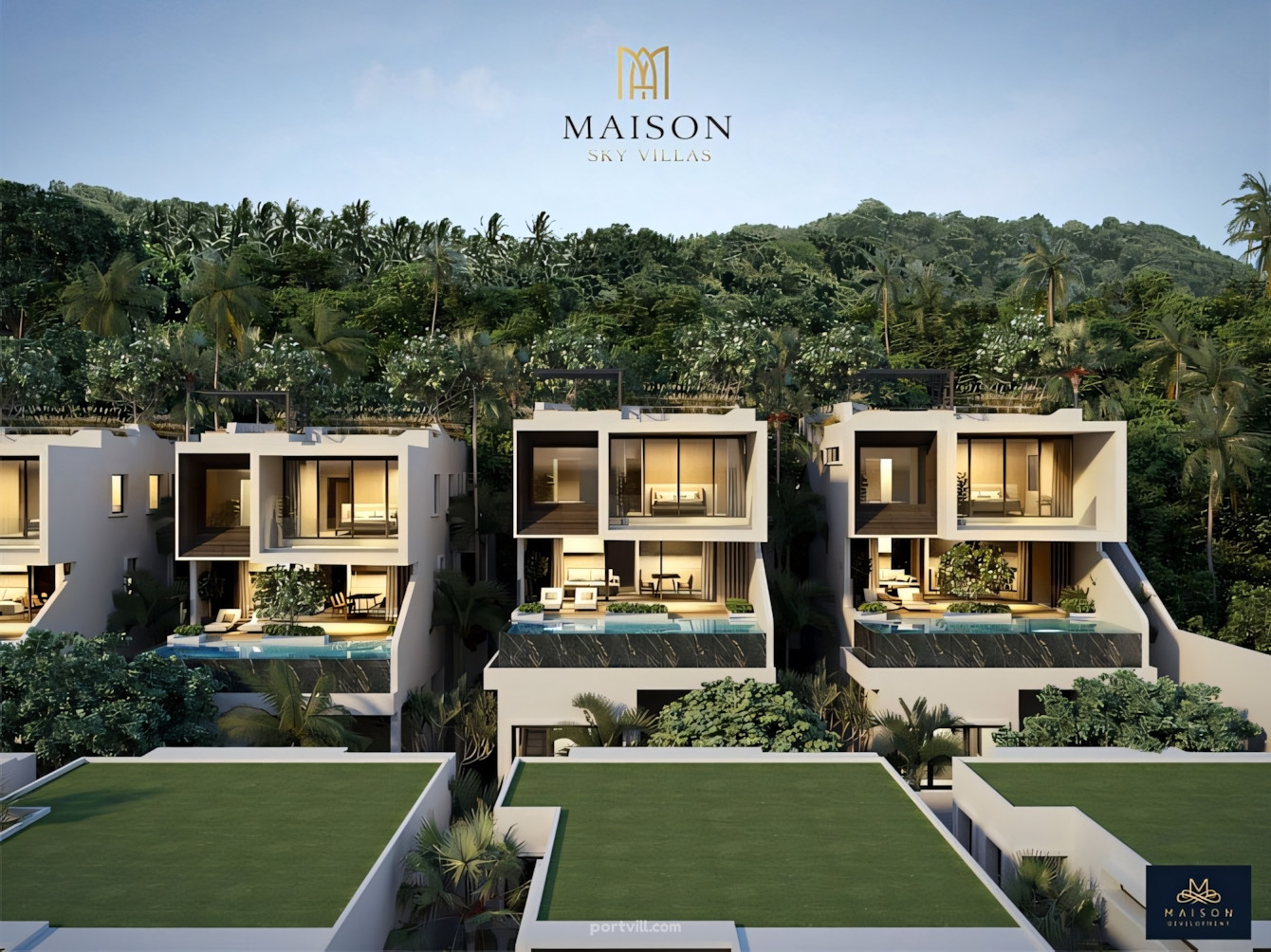 Villa aan zee in Nai Yang Beach Thailand oppervlakte 319m² 3 verdiepingen Nai Yang - foto 3