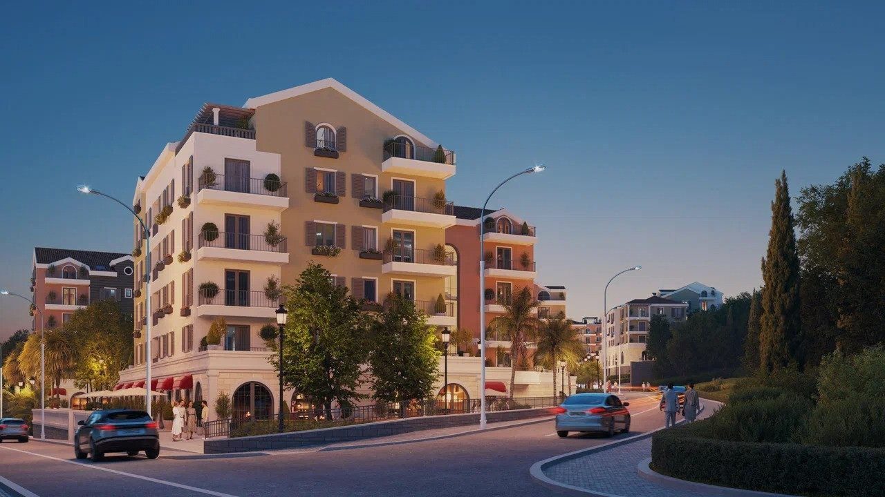 Apartment 2-room for sale by the sea in the city of Tivat Montenegro area 52m² 1 floor in Galop Tivat (city) - photo 2