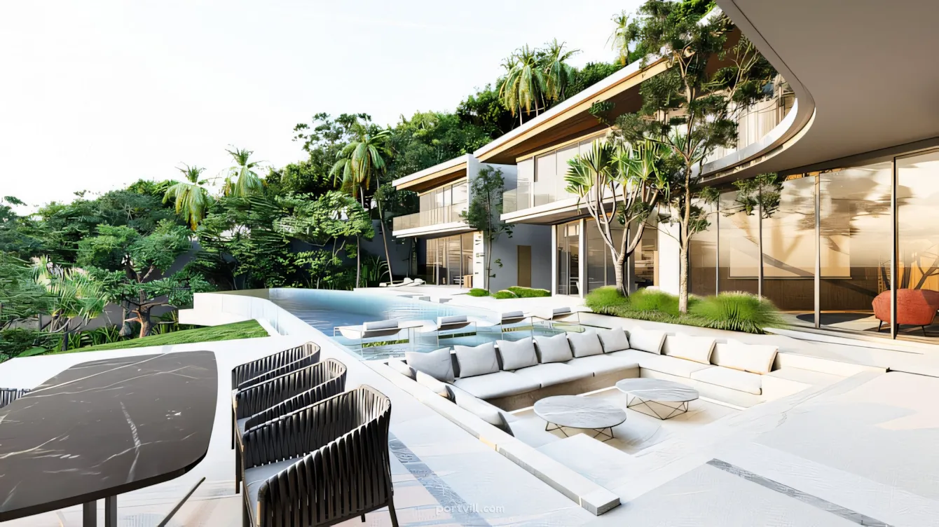 Villa zu verkaufen am Meer in Karon Thailand fläche 1750m² 2 stock Karon - foto 3