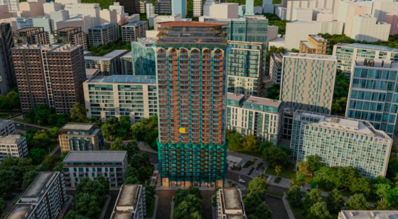 Apartment 1-room 1+0 studio by the sea in Batumi Georgia area 28.8m² 13 floor Batumi