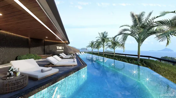 Apartment 1-room for sale 1+0 studio by the sea in Nai Harn Thailand area 35m² 2 floor Nai Harn