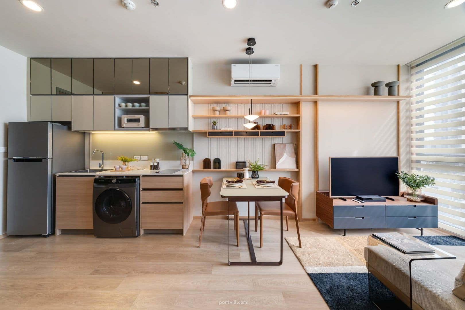 Апартамент 1-стаен 1+1 в центъра на Банкок (Downtown Bangkok) Тайланд площ 32.8 м²  в The Issara Sathorn Центърът на Банкок (Downtown Bangkok) - снимка 4