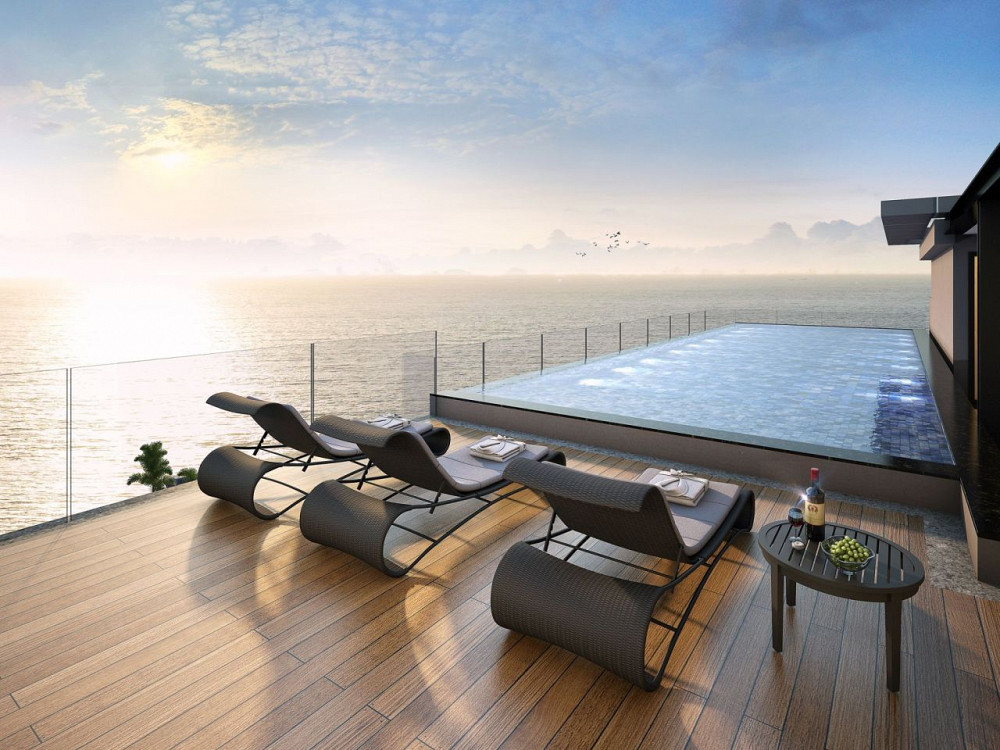 Apartemen 1 kamar untuk dijual di tepi laut di Bang Saray Thailand luas 24m² lantai 4 di Breeze Beach Side Bang Saray - foto 7