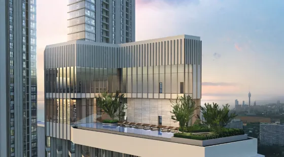 Apartment 2-room for sale 1+1 in Jomtien Thailand area 40.8m² 35 floor in Skypark Lucean Jomtien Jomtien