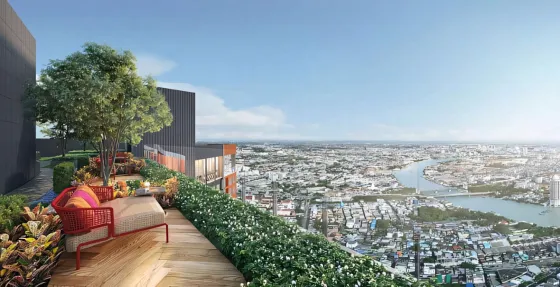 Apartment 3-room for sale 2+1 in Khlong San Thailand area 46m² 19 floor Khlong San