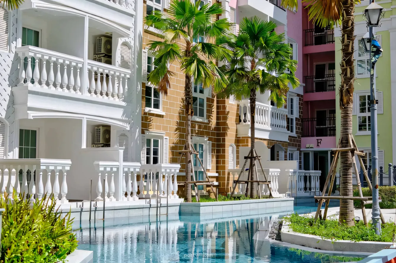 Apartment 3-room for sale 2+1 by the sea in Jomtien Thailand area 52.11m² 8 floor in Seven Seas Cote d'Azur Jomtien - foto 2
