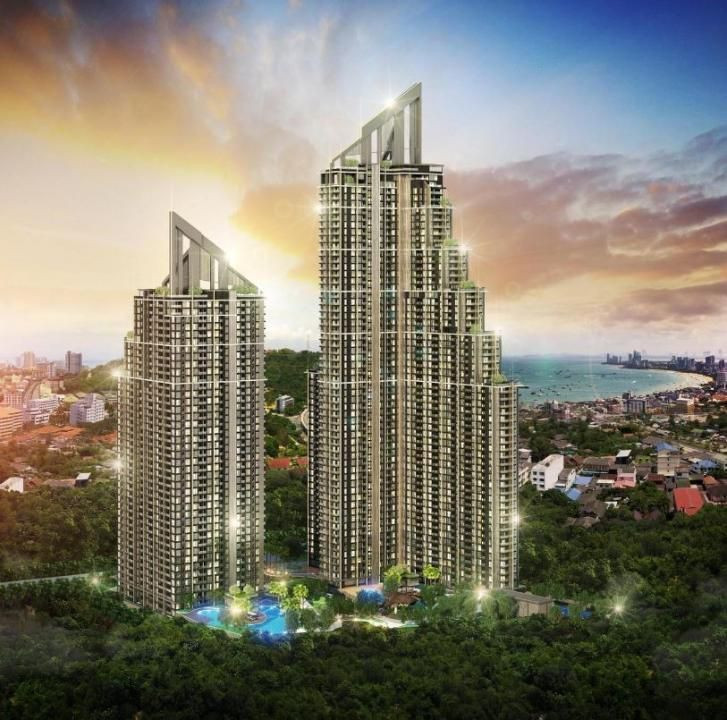Квартира 2-комнатная 1+1 у моря в Паттайе (Pattaya) Таиланд площадь 29м² 66 этаж в Grand Solaire Pattaya Паттайя (Pattaya) - изображение 1
