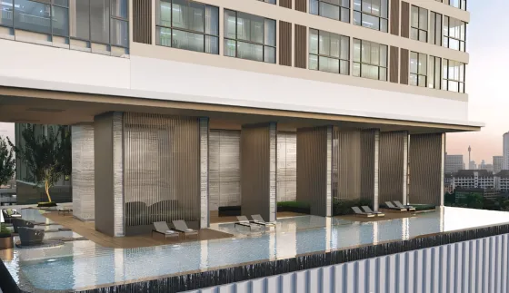 Apartment 2-room for sale 1+1 in Jomtien Thailand area 40.8m² 35 floor in Skypark Lucean Jomtien Jomtien