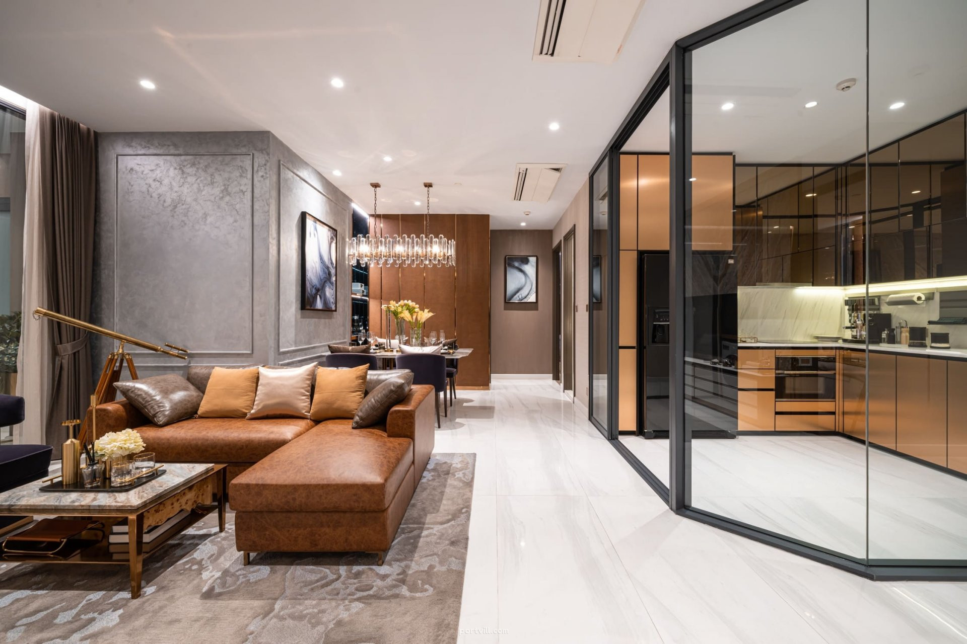 شقة  4 غرف  3+1  على البحيرة  في ساثون (Sathorn)  تايلاند  100.5 متر مربع  - Supalai Icon Sathorn ساثون (Sathorn) - صورة 1