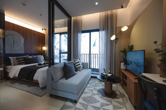 Apartment 1-room for sale in Downtown Bangkok Thailand area 22.2m² 25 floor in Nue Riverest Ratburana Downtown Bangkok