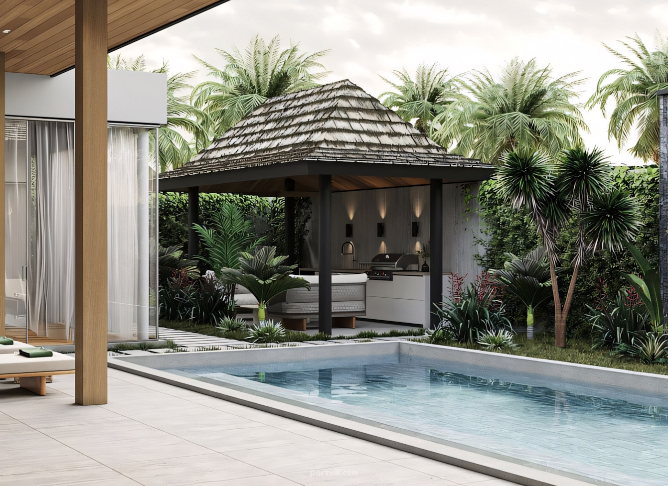Villa Choeng Thale'de Tayland 404m² alan 1 katlı Choeng Thale - fotoğraf 3