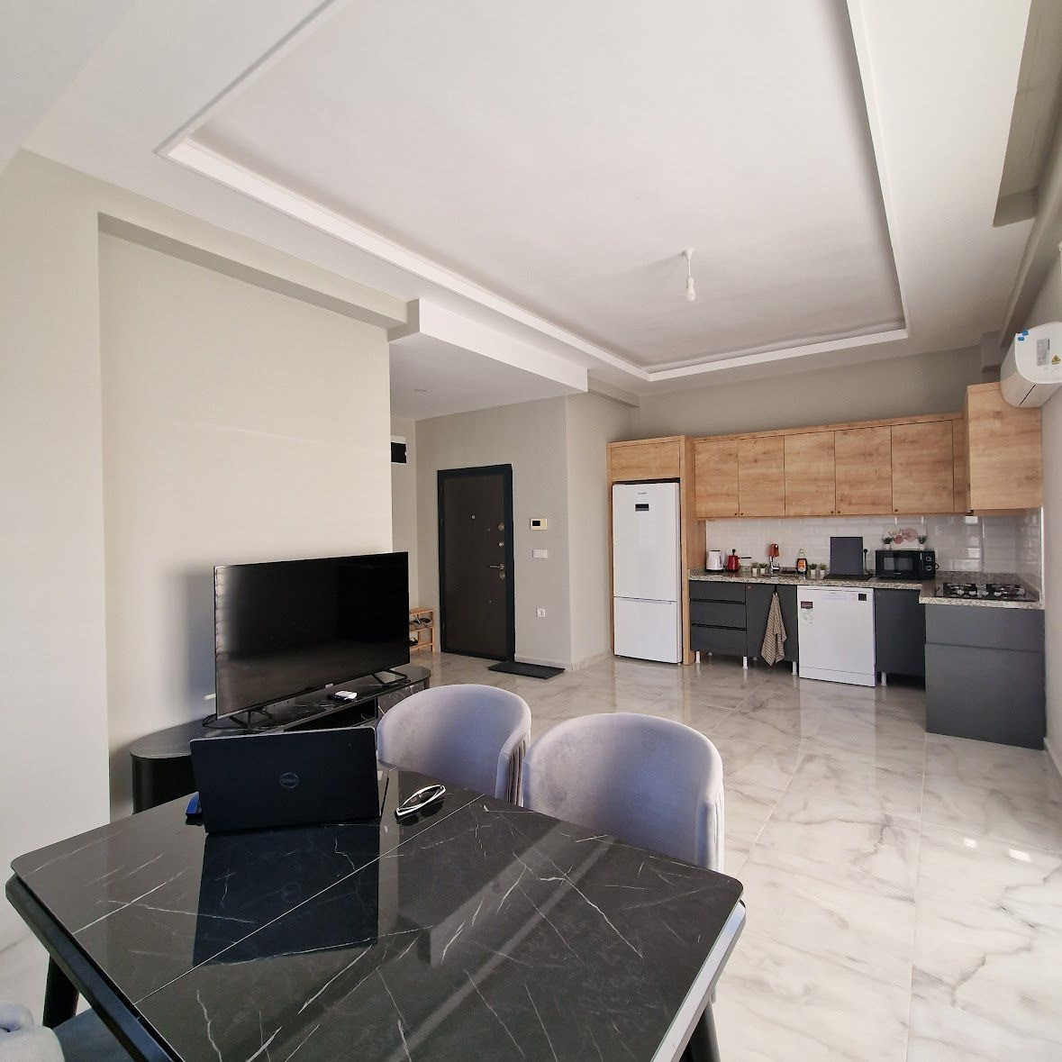 شقة 2-غرفة 1+1 على البحر في ألانيا (ديميرتاش) تركيا 50م² 3 طابق Turanoğlu Residence Demirtaş ألانيا - صورة 7