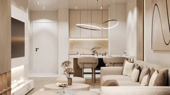 Apartamento 2 quartos à venda 1+1 junto ao mar em Budva (cidade) Montenegro área de 43.56m² andar 6 em Royal View Resort & Spa City Budva (cidade)