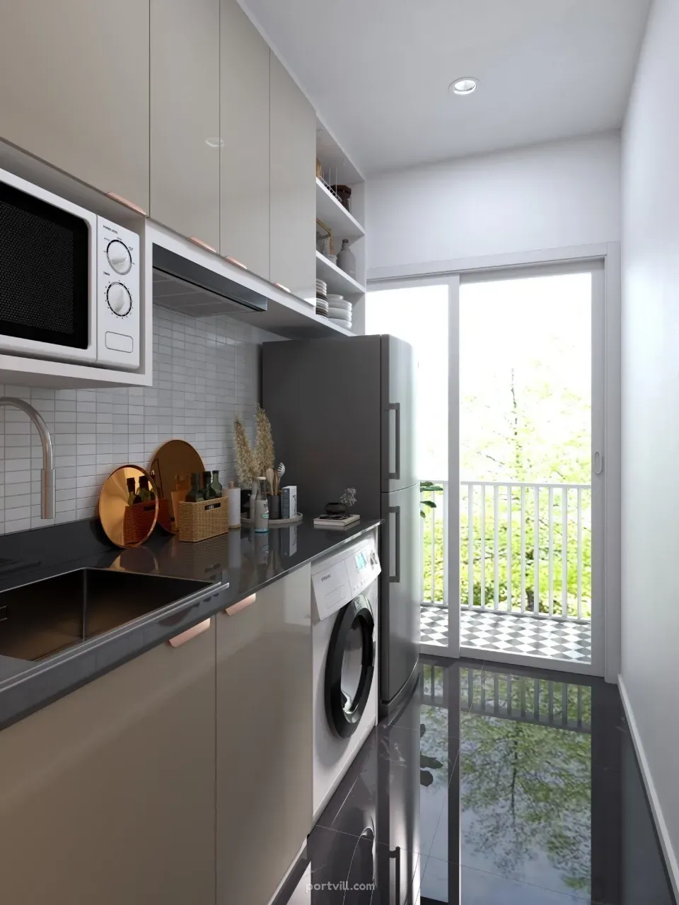 Apartemen 3-kamar untuk dijual 2+1 di San Sai Thailand luas 61.5m² 2 lantai di The Kanava Condo Chiangmai San Sai - foto 8