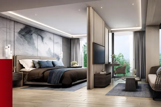 Apartment 2-room for sale 1+1 by the sea in Pattaya Thailand area 55m² 4 floor in Ramada Mira Pattaya