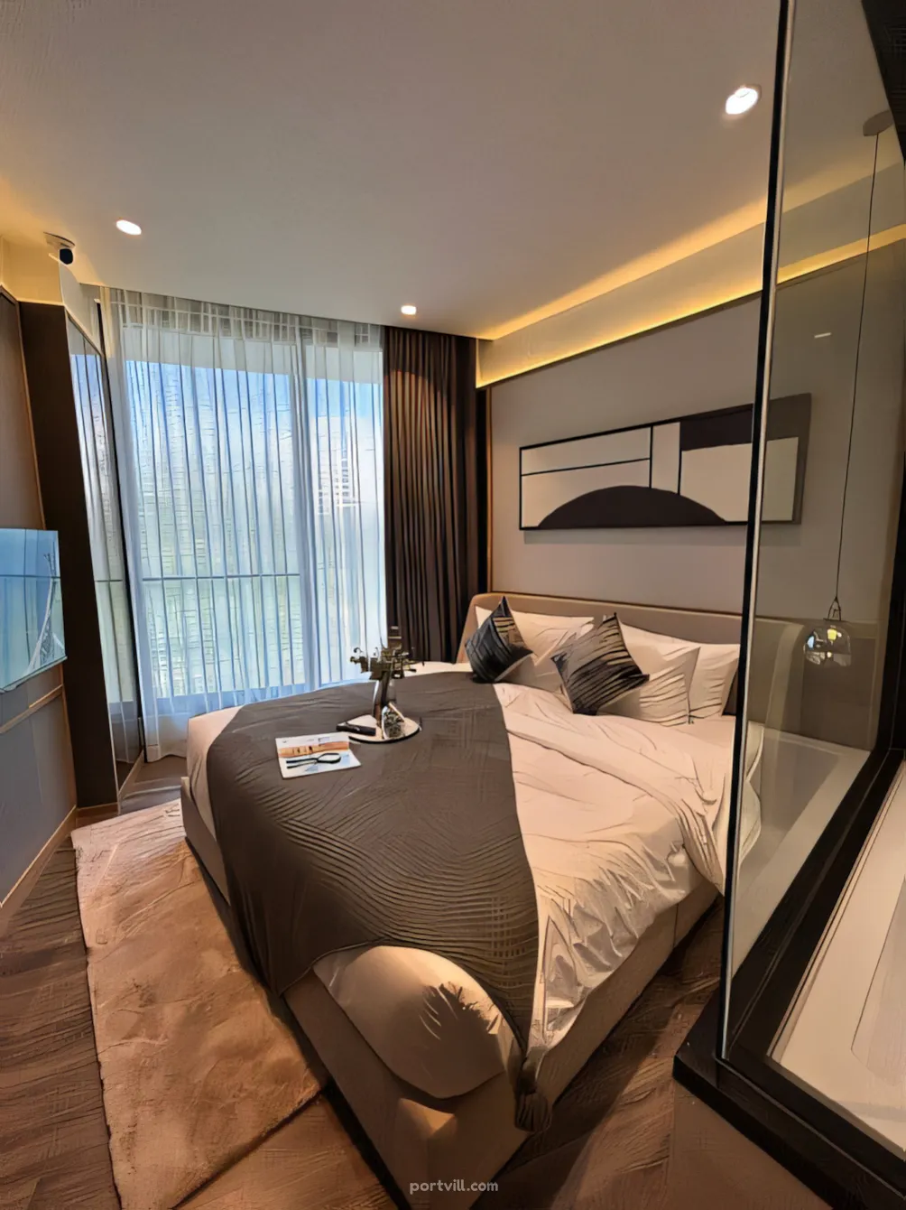 شقة  1 غرف  استوديو 1+0  على البحر  في وونغامات (Wongamat)  تايلاند  27 متر مربع  الطابق 12  - Wyngham Grand Residences وونغامات (Wongamat) - صورة 10