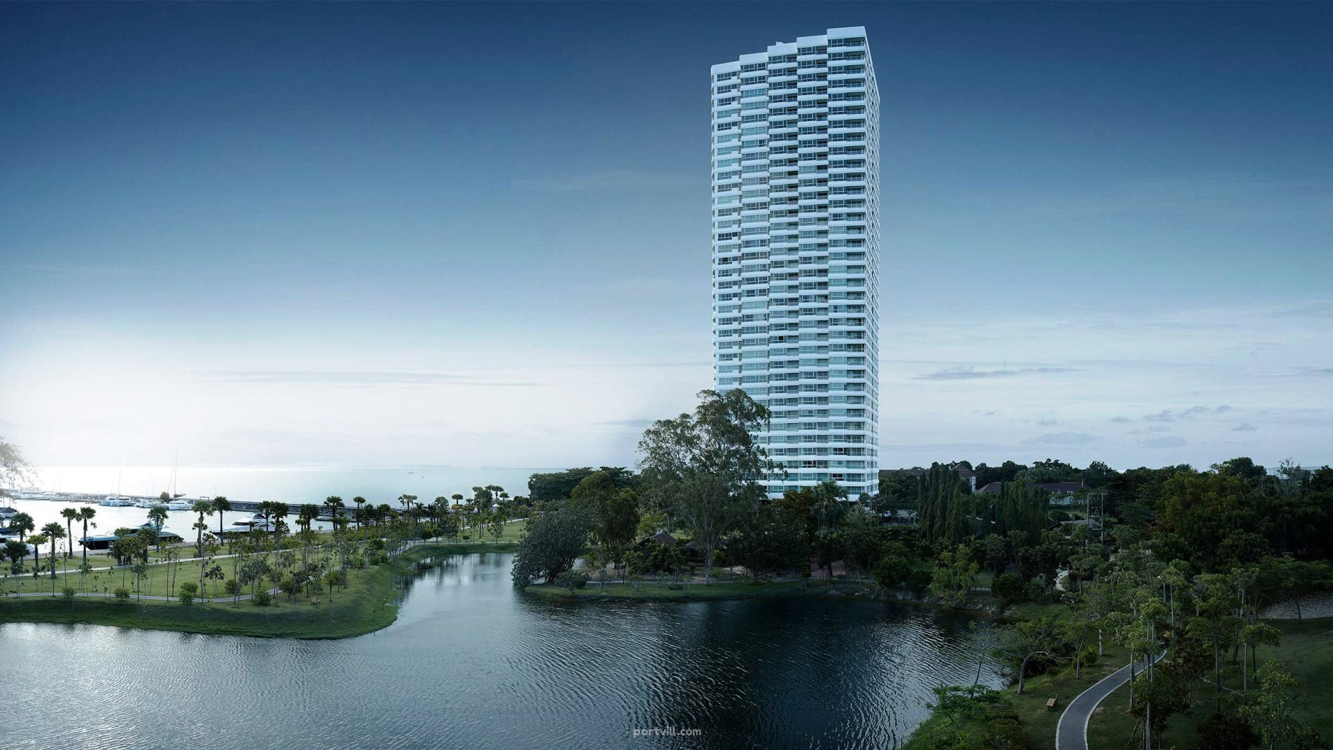 شقة  3 غرف  2+1  على البحر  في ساتاهيب (Sattahip)  تايلاند  158 متر مربع  - Ocean Portofino ساتاهيب (Sattahip) - صورة 1