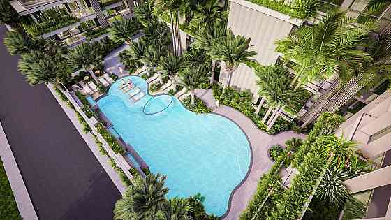 Квартира 2-комнатная 1+1 у моря в Паттайе (Pattaya) Таиланд площадь 47.38м²  в Oasis Паттайя (Pattaya)