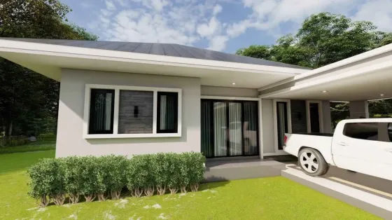 Къща за продажба на море в Сам Рой Йот (Sam Roi Yot) Тайланд площ 91м² 1-етажен Сам Рой Йот (Sam Roi Yot)