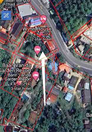 Земя на море в Карон (Karon) Тайланд парцел на курорт 1440м²  Карон (Karon)