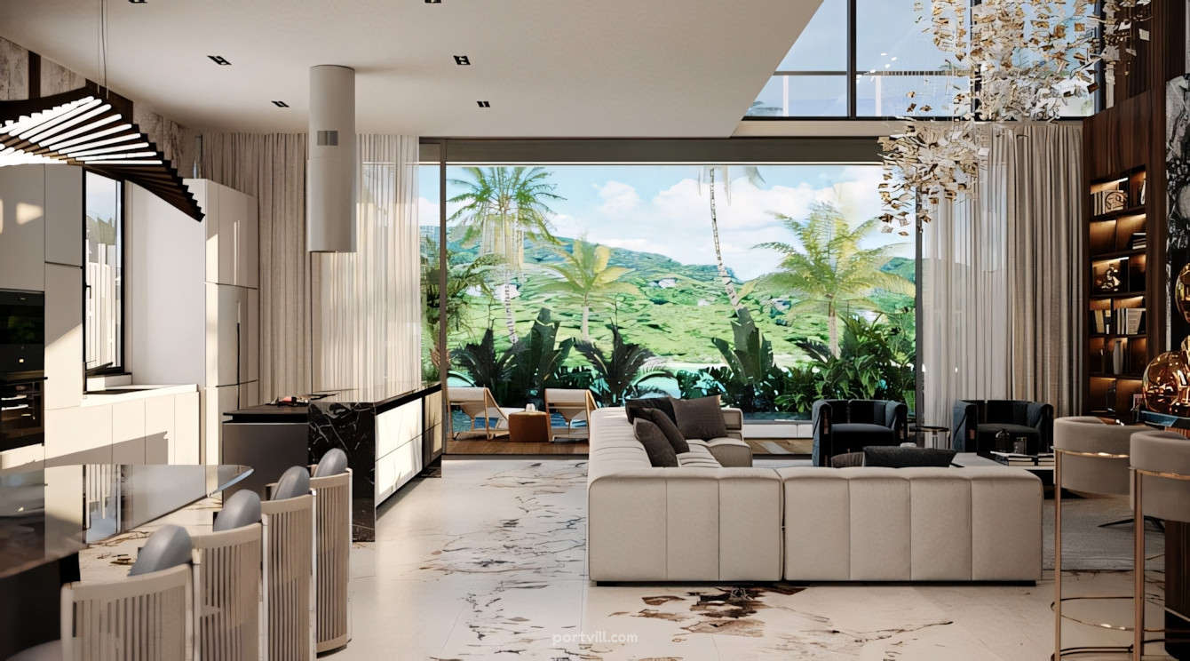 Villa dağlarda Chalong'da Tayland 656m² alan 3 katlı Chalong - fotoğraf 4