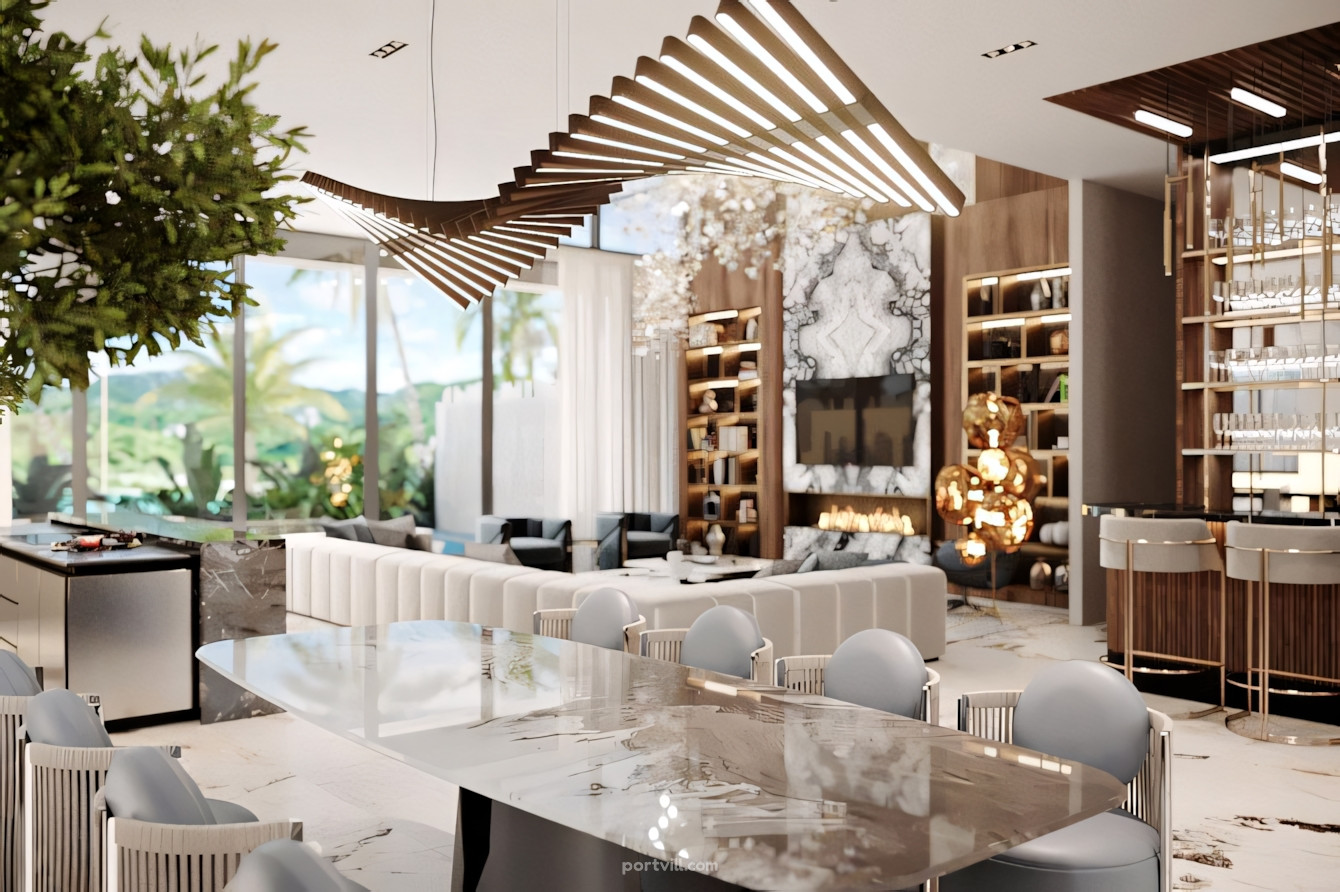 Villa dağlarda Chalong'da Tayland 656m² alan 3 katlı Chalong - fotoğraf 15
