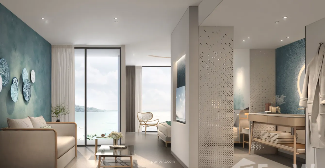 آپارتمان  1 خوابه  در کنار دریا  در پوکت تاون (Phuket Town)  تایلند  28 متر  طبقه 2  - ADM Platinum Bay پوکت تاون (Phuket Town) - عکس 6