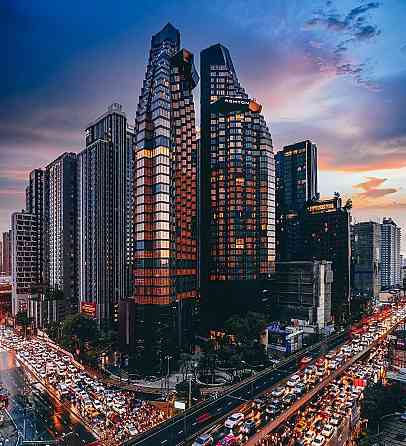 公寓  3室 2+1 在曼谷市中心 (Downtown Bangkok) 泰国 59平米 45层 - Ashton Rama 9 曼谷市中心 (Downtown Bangkok)